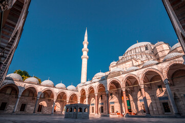 Fototapeta premium Suleymaniye Mosque, located on the Third Hill of Istanbul