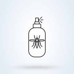 Insect Repellent. vector Simple modern icon design illustration.