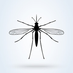 mosquito. vector Simple modern icon design illustration.