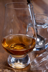 Scotch single malt and blended whisky tasting on distillery in Scotland