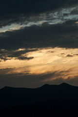 sunrise over the mountains