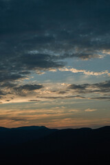 sunrise over the mountains