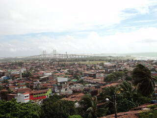 aerial view of Newton Navarro Bridge (Natal - RN)