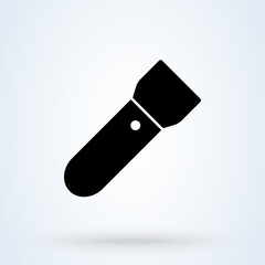 flash light. Simple modern icon design illustration.