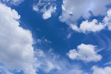 Naklejka na ściany i meble landscape of blue sky and clouds background 