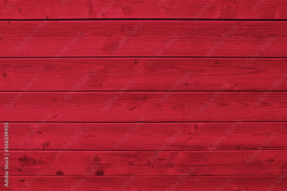 Wall mural red wooden texture background