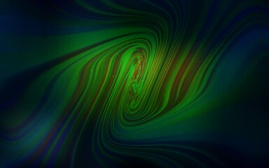 Obraz premium Dark Green, Yellow vector template with space stars. Blurred decorative design in simple style with galaxy stars. Pattern for futuristic ad, booklets.