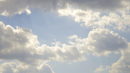 Fototapeta na wymiar landscape of blue sky and clouds background 