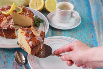 Homemade citrus tart