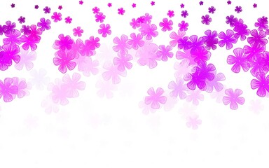 Light Purple, Pink vector elegant pattern with flowers.