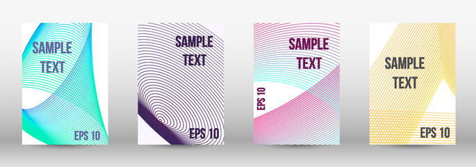 Geometric template with lines 