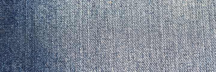 Close-up of blue denim texture. Denim jeans background