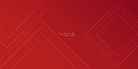 Abstract technology geometric red color shiny motion background for presentation