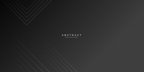 Modern black presentation background with gold lines