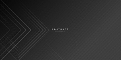 Simple minimalist black lines presentation background with business and corporate concept