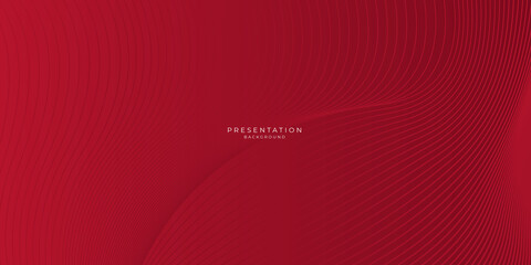 Red abstract background geometry shine and layer element vector for presentation design.