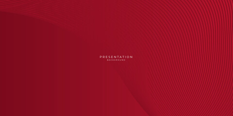 Abstract wavy red presentation background