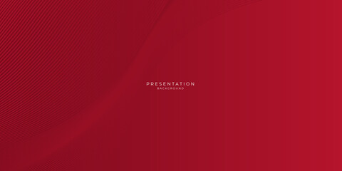 Abstract wavy red presentation background
