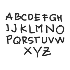 Hand Drawn Alphabet Font