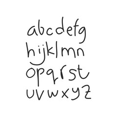 Hand Drawn Alphabet Font