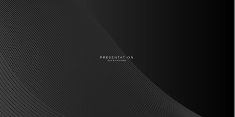 Dark black carbon background with abstract wave spiral modern element for banner, presentation design and flyer