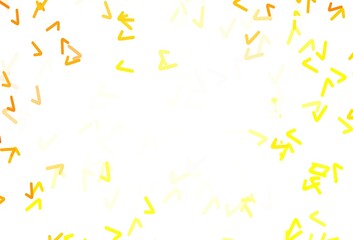 Light Orange vector texture with bent lines.