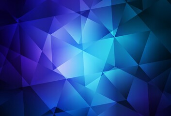Obraz premium Dark Pink, Blue vector triangle mosaic texture.