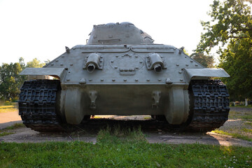 Old battle tank, fought in the 2nd world war.