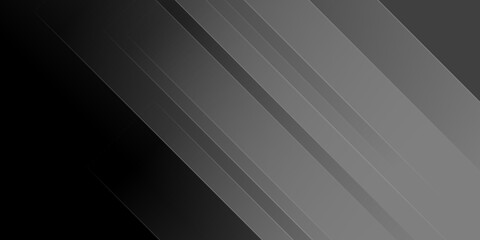 Modern black presentation background with silver lights stripes. Suit for social media post stories design templates and business corporate