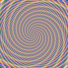 Fototapeta na wymiar Abstract background illusion hypnotic illustration, design deception.