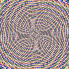 Abstract background illusion hypnotic illustration, design deception.