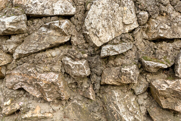 stone wall texture uneven cobblestone solid hard weathered natural background