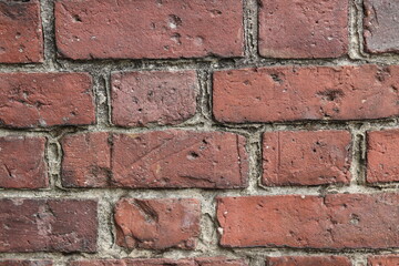 Old walls marked with bullets in Berlin of Germany