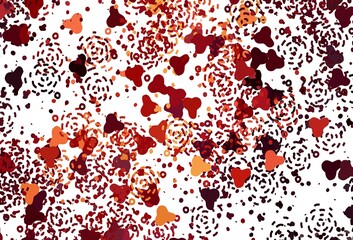 Light Red vector pattern with random forms.