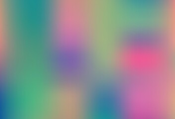 Dark Pink, Green vector blurred shine abstract background.