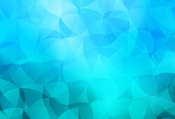 Light BLUE vector backdrop with memphis shapes.