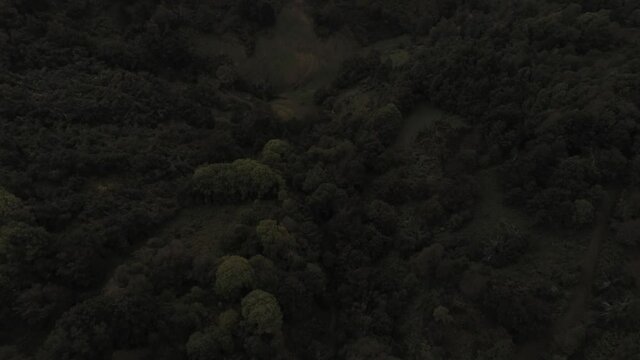 Beautiful landscape and mountains in Galicia,Spain. Aerial Drone Footage