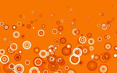 Light Orange vector backdrop with dots.