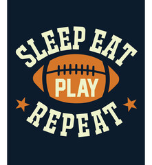 American Football Designs For Custom T Shirt Printing. HD Files.