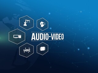Fototapeta premium audio-video