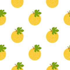 Melon. Seamless Vector Pattern