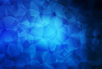Obraz premium Dark BLUE vector pattern with random forms.