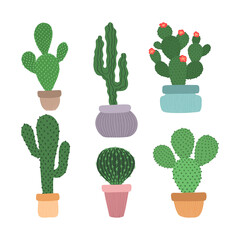 Hand drawn cactus collection - 368362165