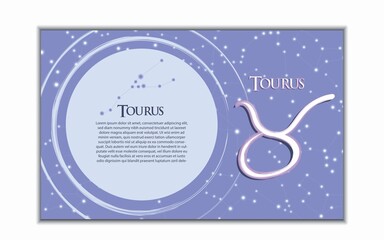 Horizontal banner of 12 zodiac signs with names. Vector illustration of the horoscope of the constellation. Template for postcard, brochure, page, booklet.