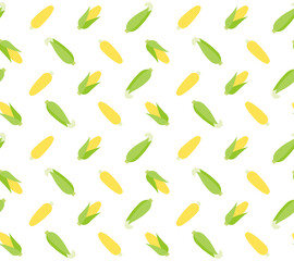 シンプルなトウモロコシのパターン／シームレス