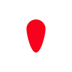 Simple ribbon, empty frame for a text, logotype, isolated on white background EPS Vector