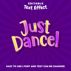 Just Dance Lettering Editable Text Effect