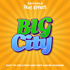 Big City Game Title Style Text Effect