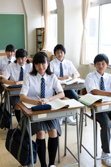 中学生の授業風景