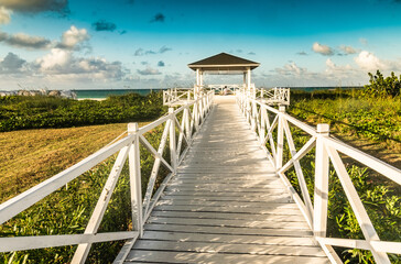 Obraz premium wooden bridge 